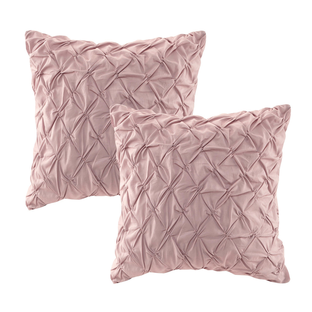 8 Piece Cotton Printed Comforter Set Blush King