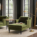 Josephine 60" Upholstered Chaise Lounge in Olive