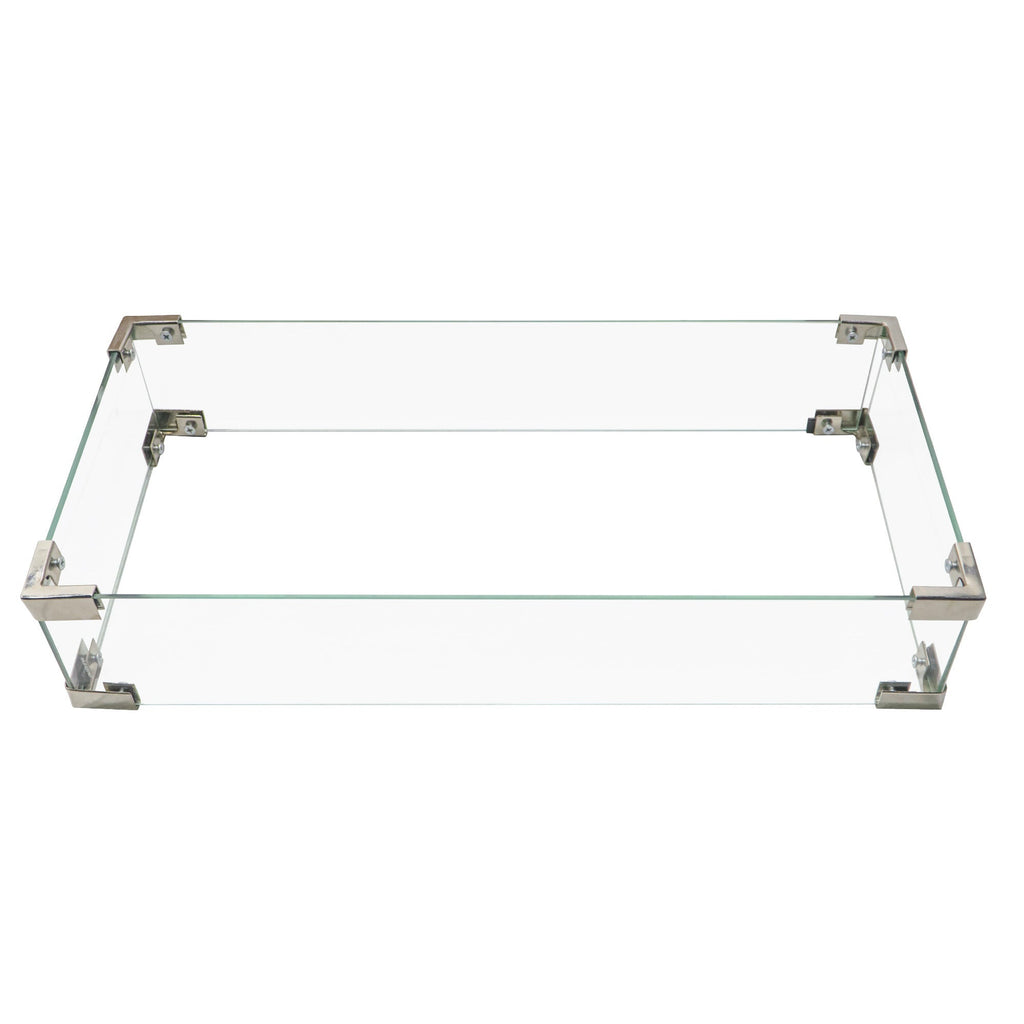 K&K 43' Propane Gas Fire Pit Table, Grey