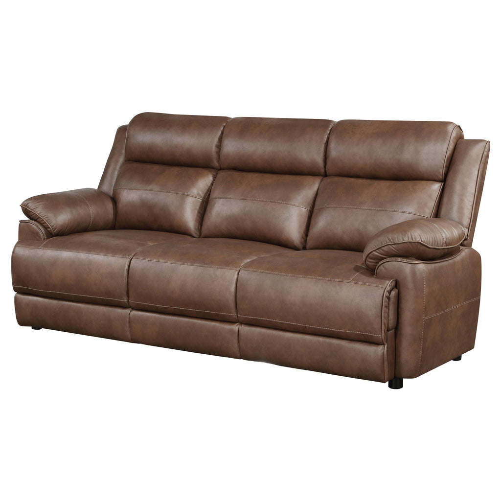 Worthington - Padded Arm Sofa - Dark Brown