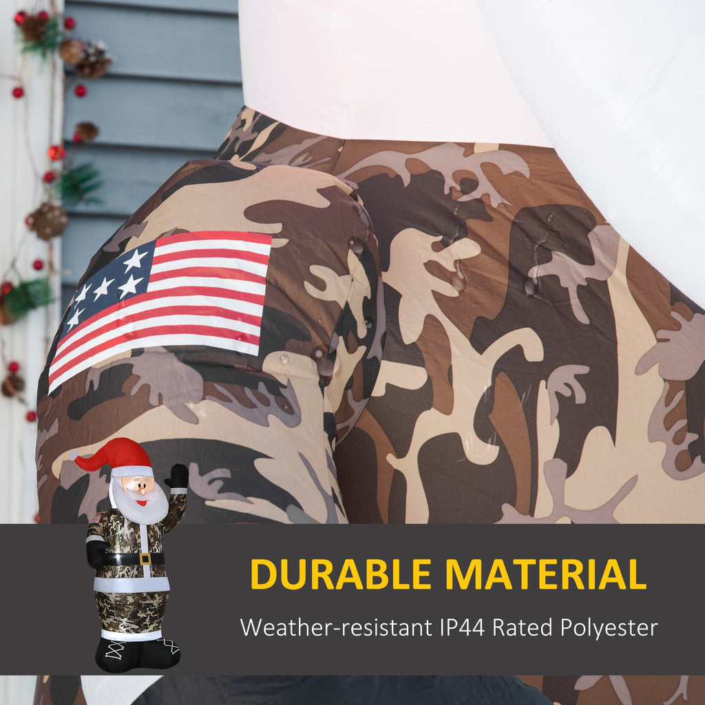 HOMCOM 8' Christmas Inflatables Outdoor Decorations