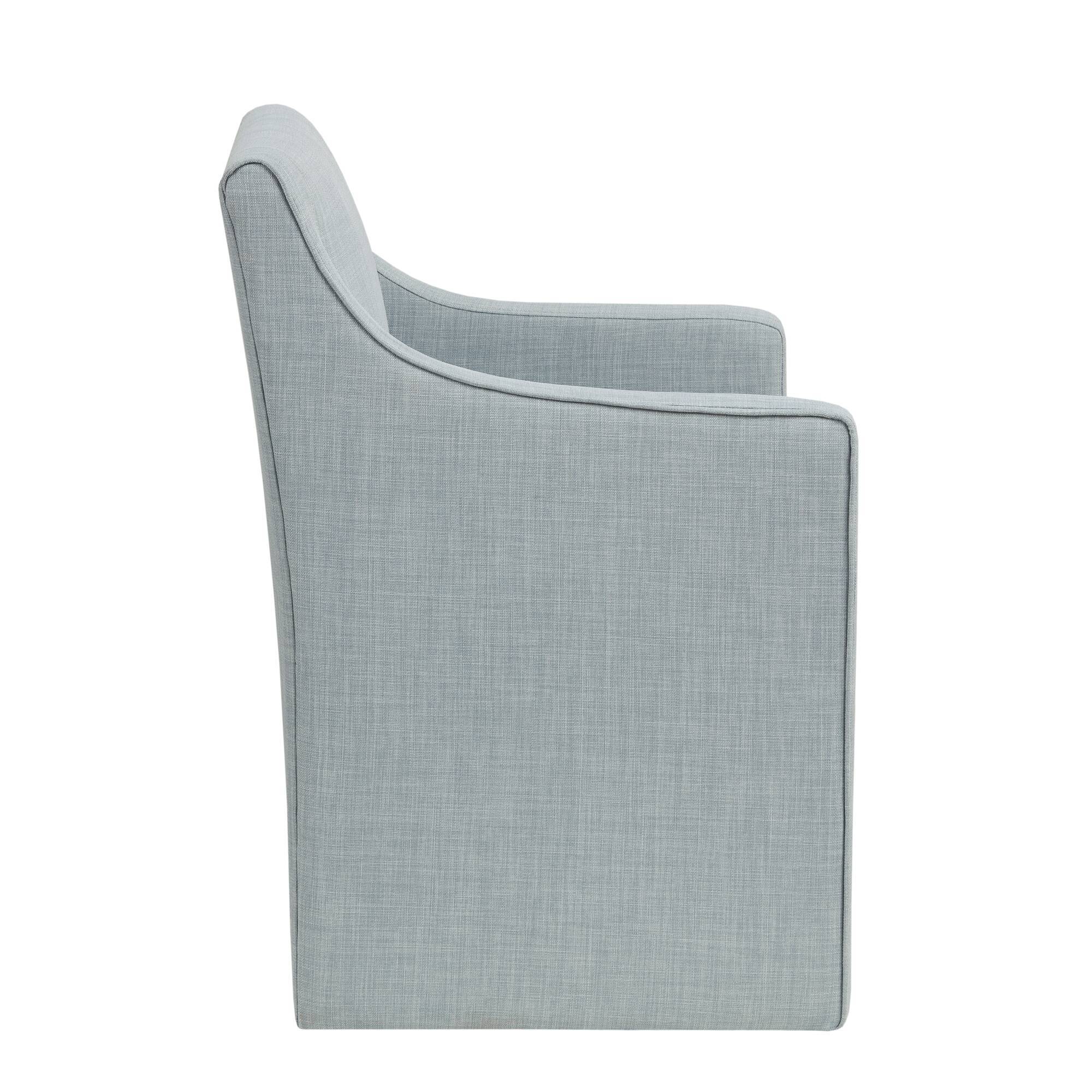 Traditional Skirted Dining Arm Chair
