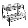 Twin Over Full Bunk Bed With Large Under-Bed Storage - Black