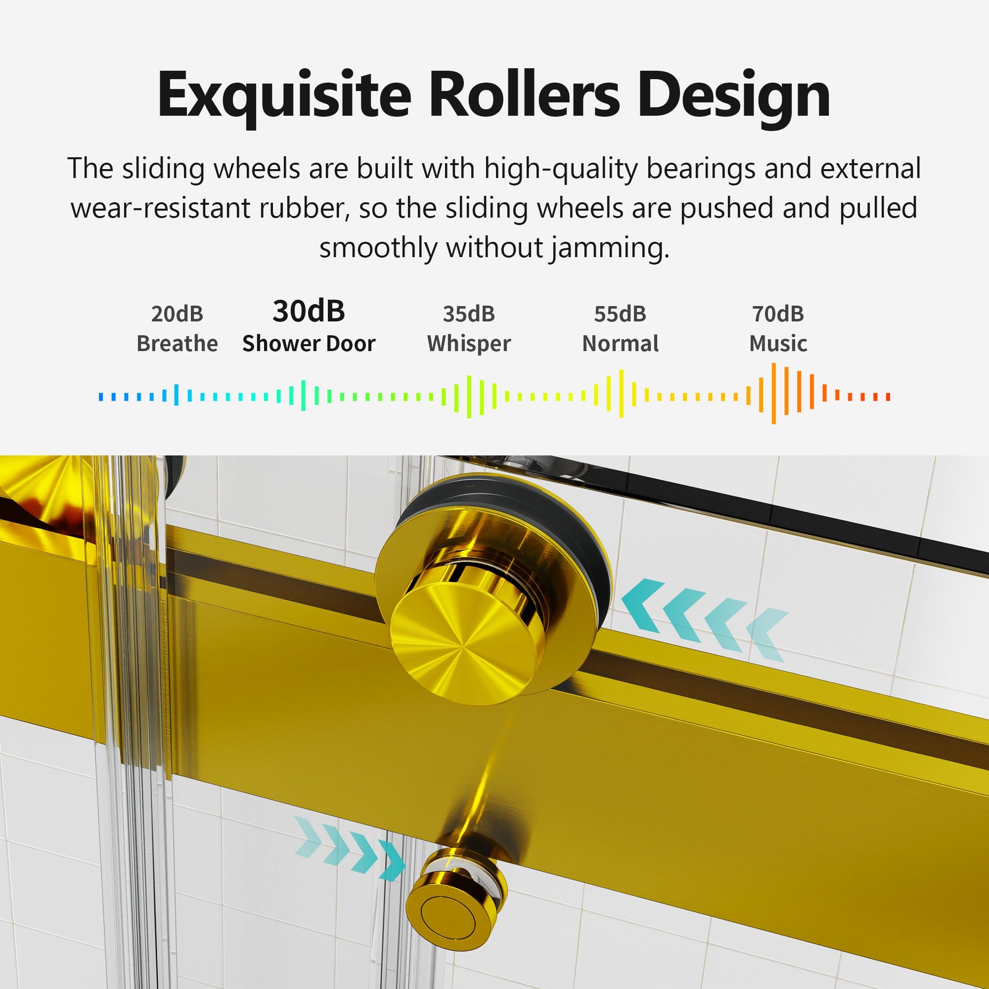 56-60 Inch Width by 76 Inch Height Frameless Double Sliding Soft-Close Shower Door