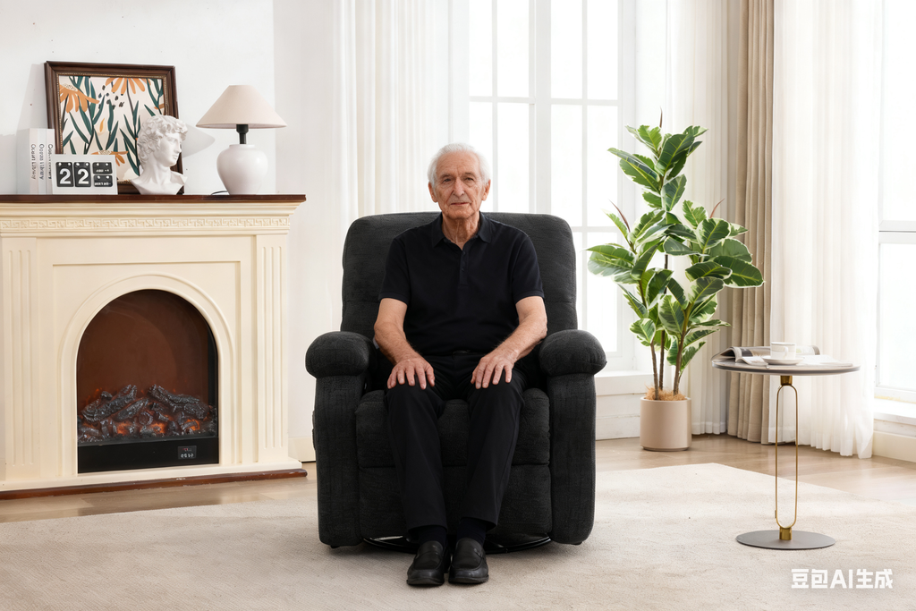Hot Massage Manual Lounge Chair with Rocker Arms