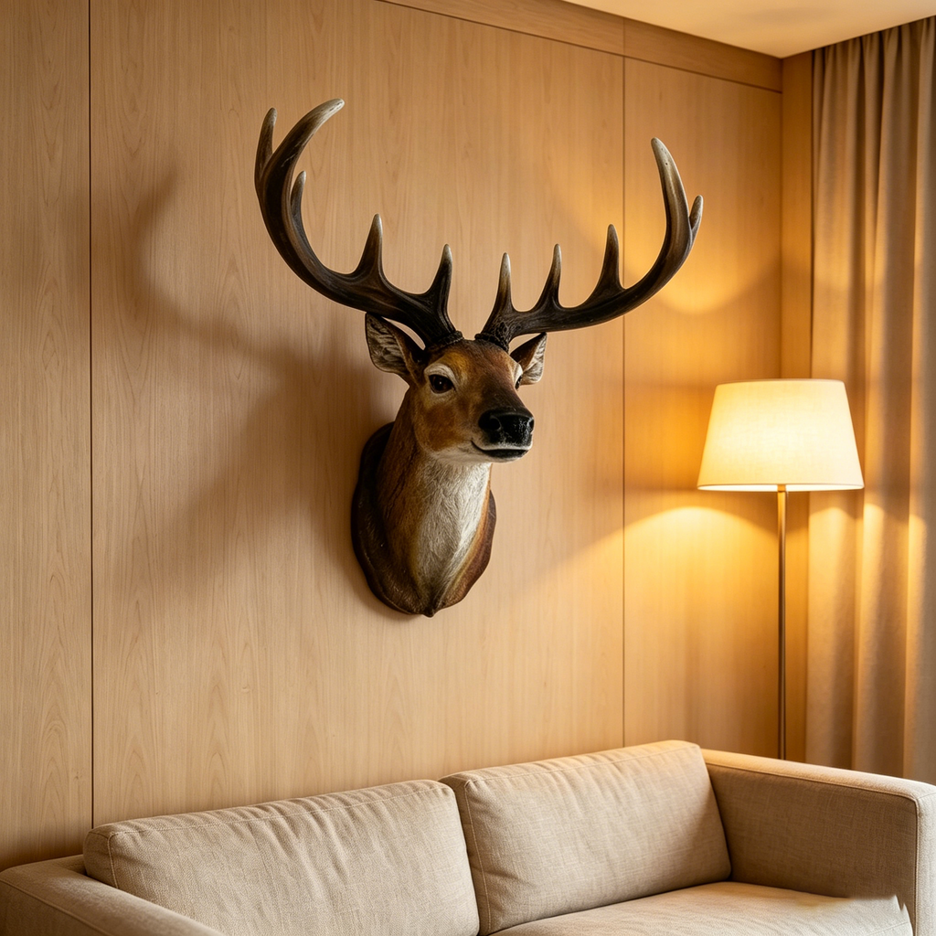 14.57" Wide Stag Head Wall Mount