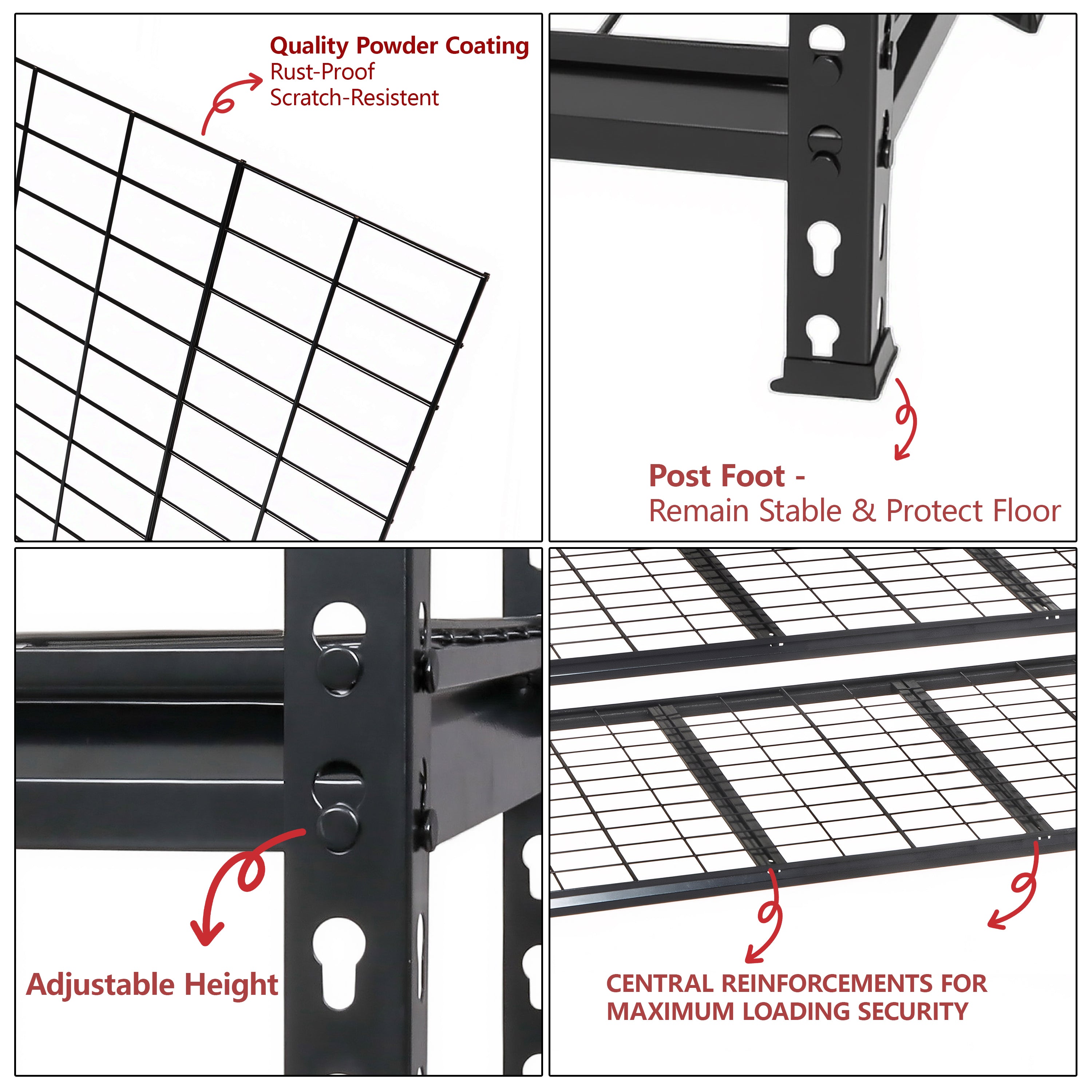 5-Tier Heavy Duty Metal Shelving Unit
