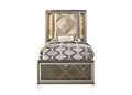 Skylar Full Bed With LED & Storage - Dark Champagne