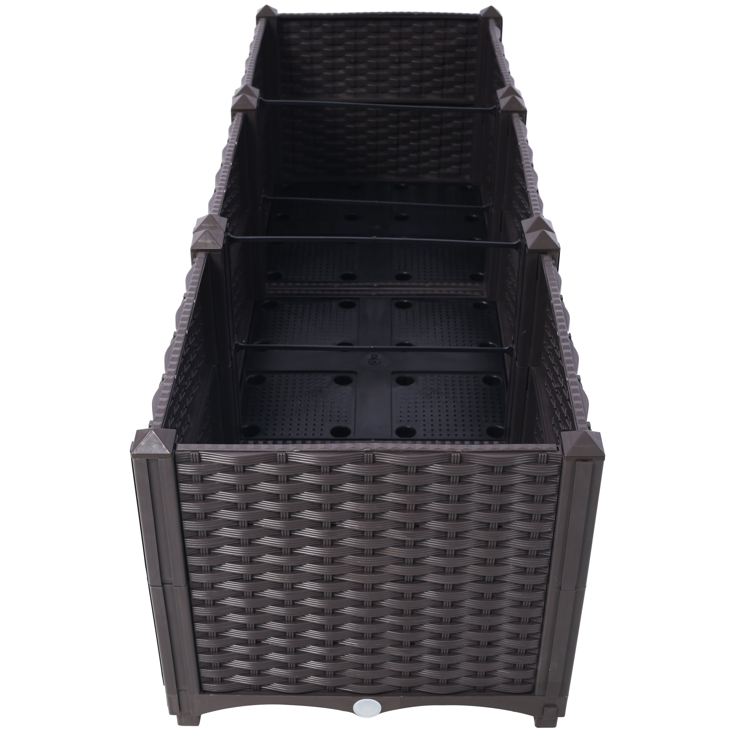 Deep Raised Garden Bed Plastic Planter Boxes