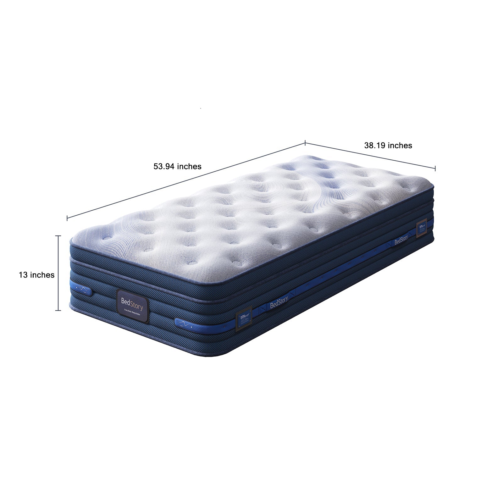 Bedstory Spine Align Pro 13" Twin Firm Cooling Hybrid Mattress