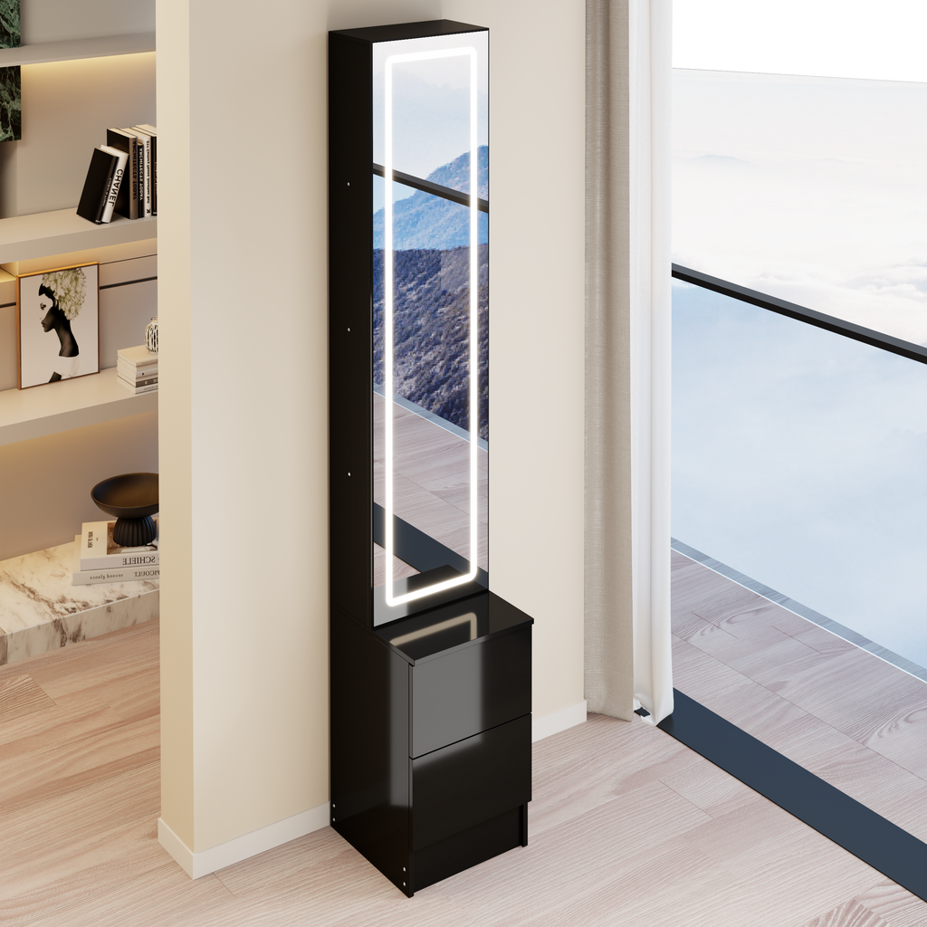 LED Dressing Mirror Cabinet with Adjustable Brightness