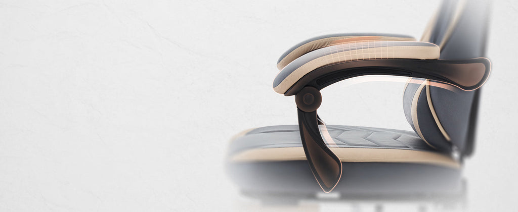 Gaming Chair with Footrest and Massage Lumbar Support