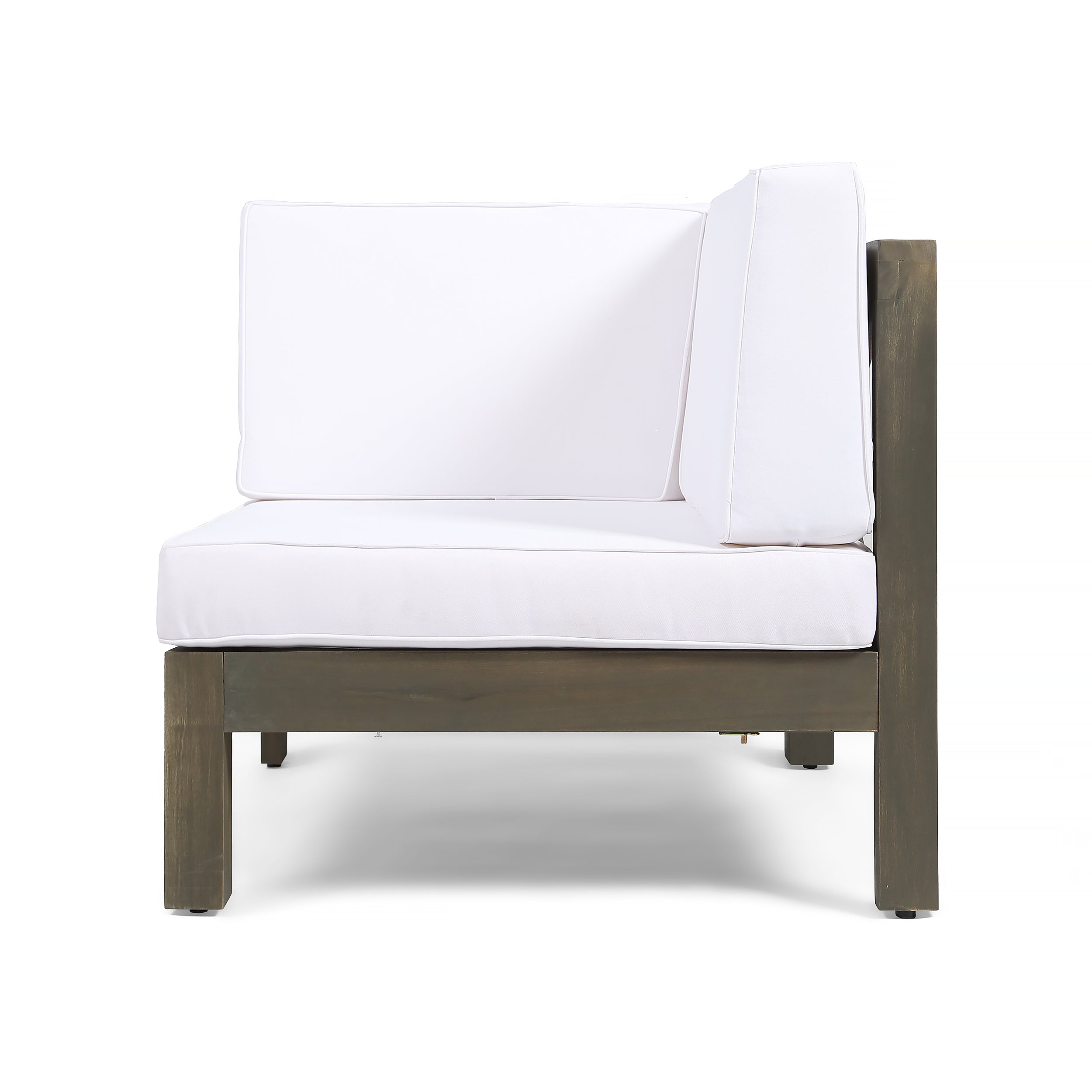 Brava X-Back 2-Seater Sectional Loveseat with Coffee Table