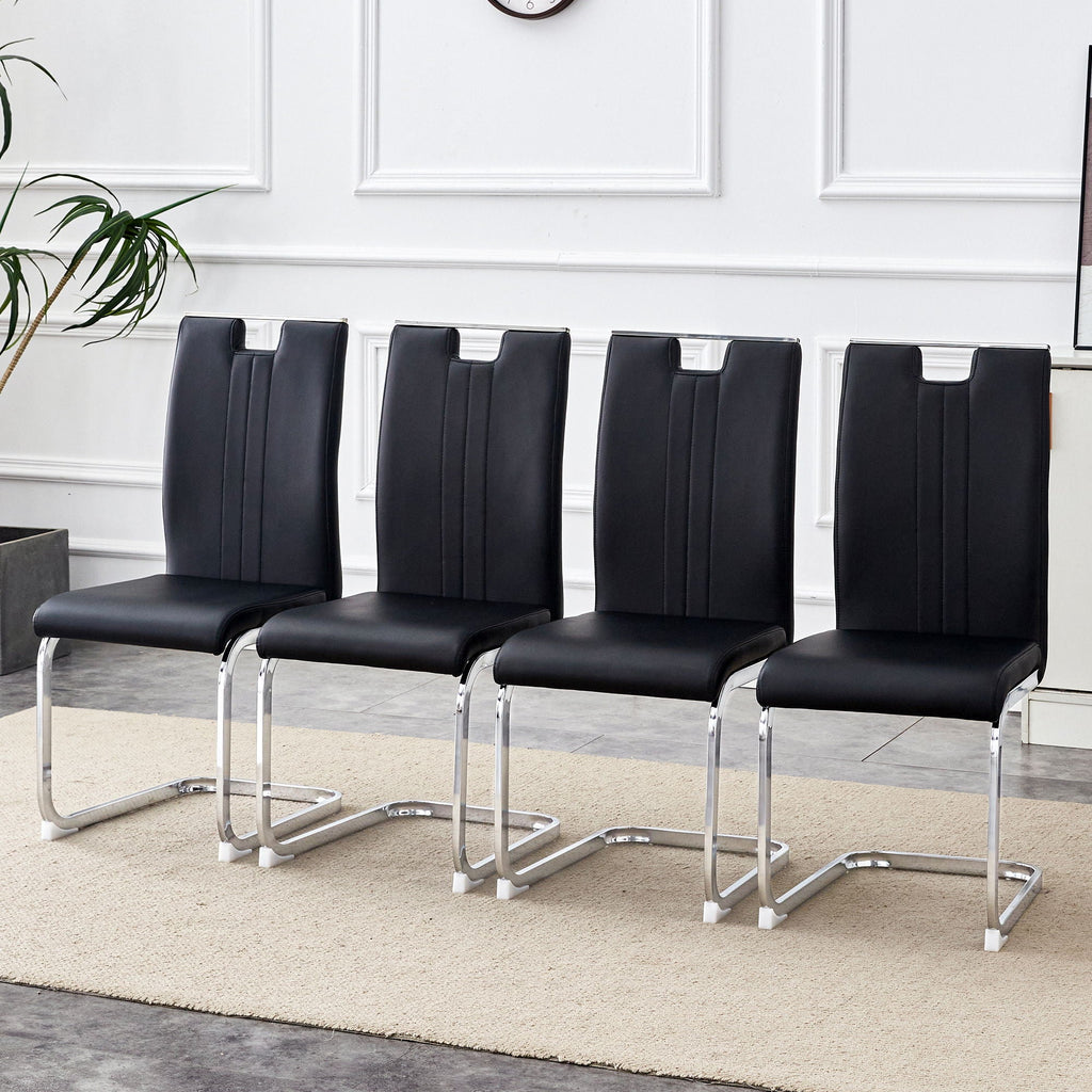 Bow Shaped Chairs, Ergonomic Design, Non Slip Base