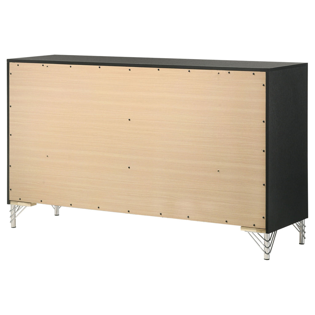 Malcolm - 6 Drawer Dresser Cabinet - Black