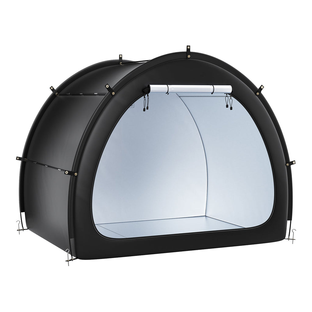Outdoor Bike Storage Tent Fan-Shaped Waterproof Bike Tent for 4 to 5 Bikes