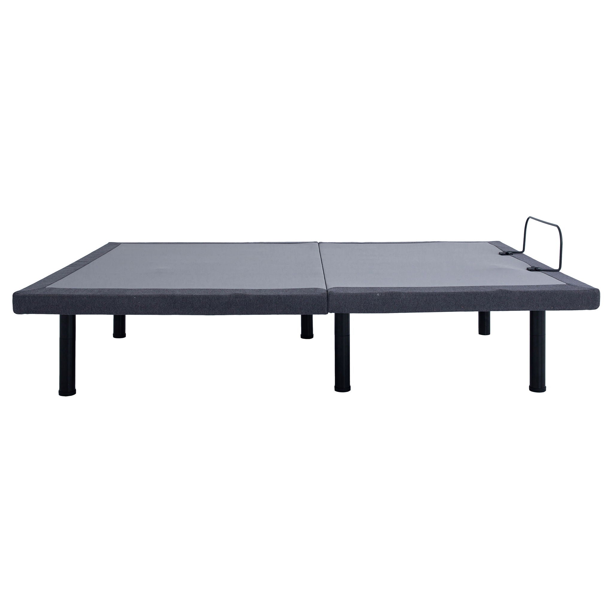 California King Adjustable Bed Base With Ergonomic Support And Wireless Remote Control - Black