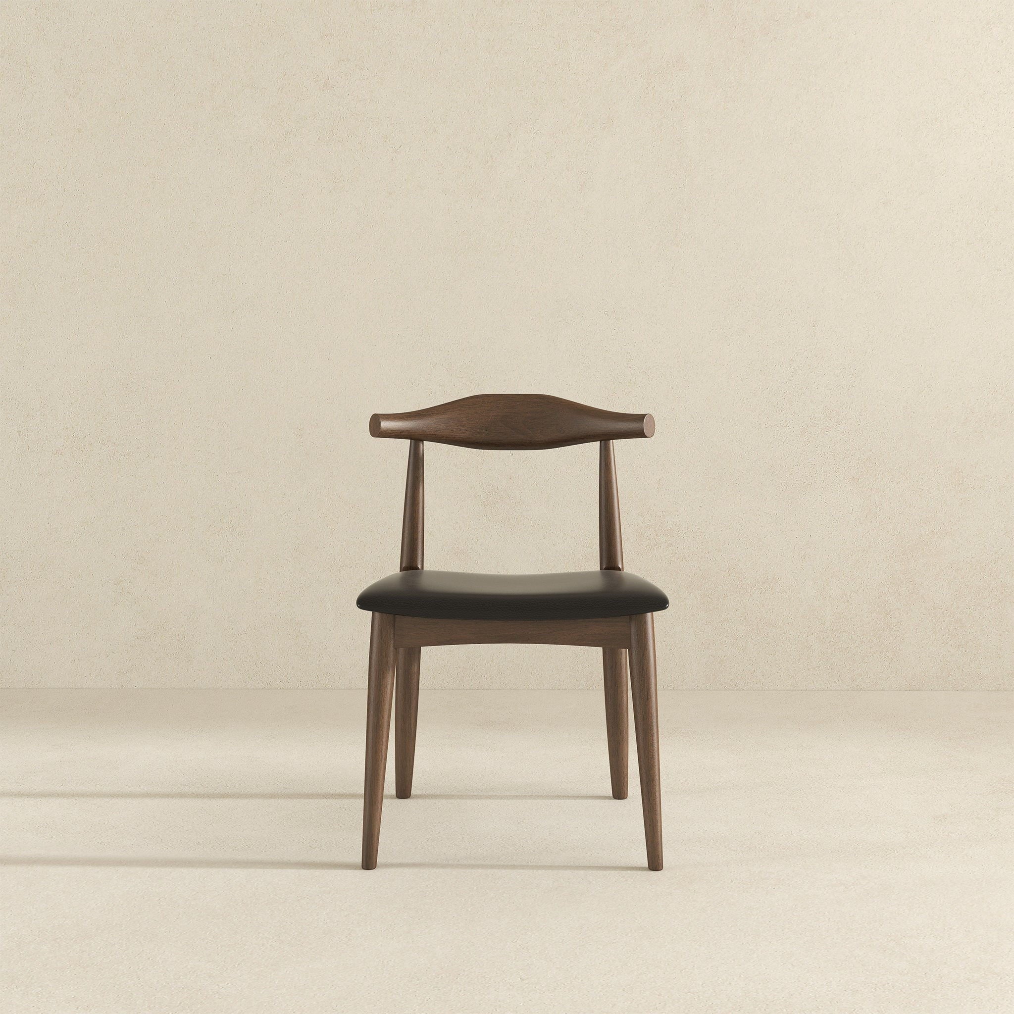 Destiny - Dining Chairs (Set of 2) - Black / Dark Brown