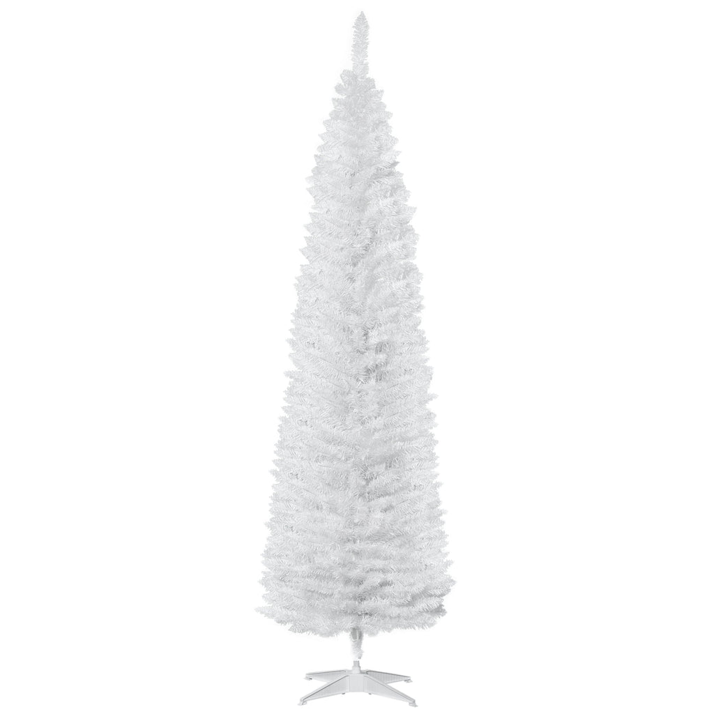 HOMCOM 7' Artificial Pencil Christmas Tree