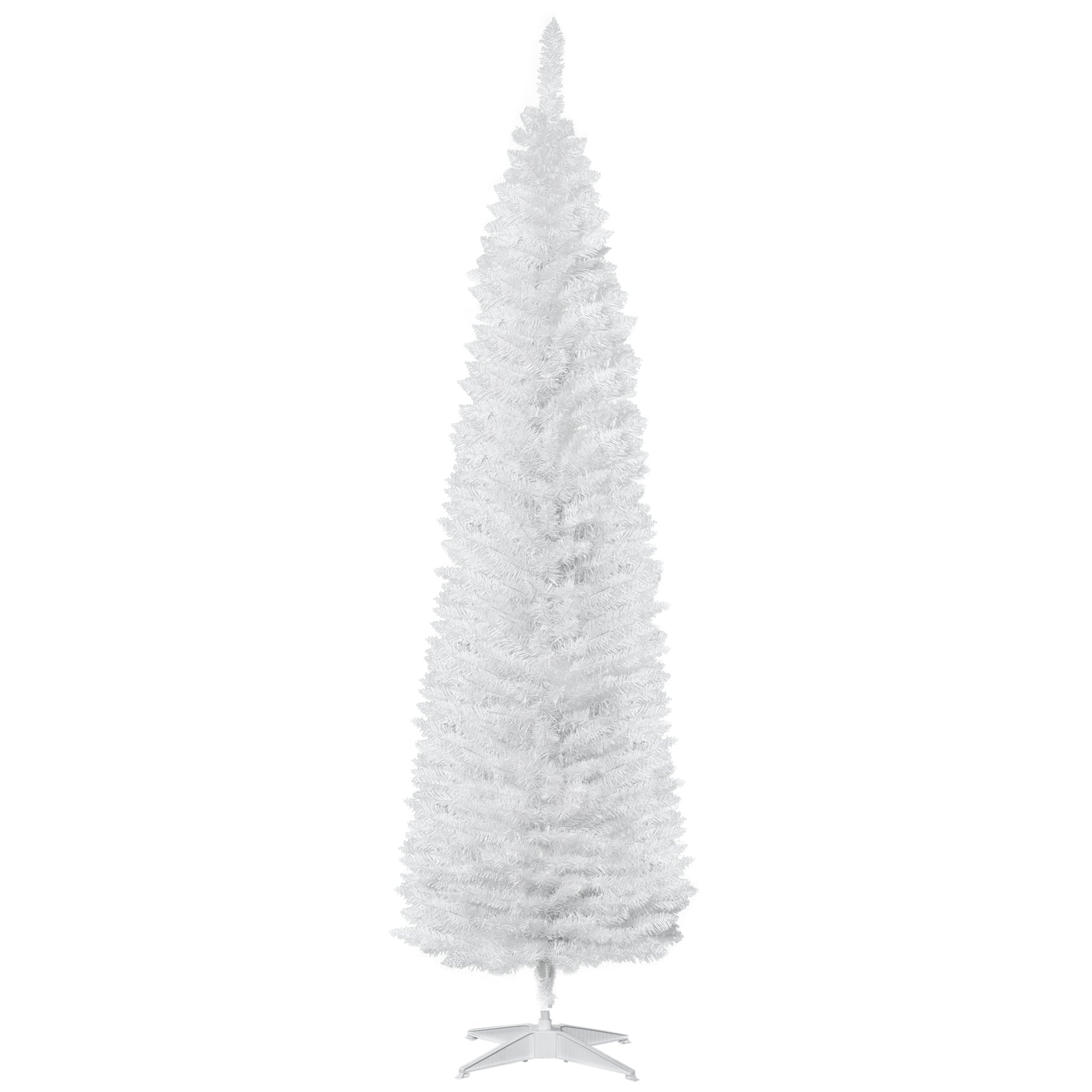 HOMCOM 7' Artificial Pencil Christmas Tree