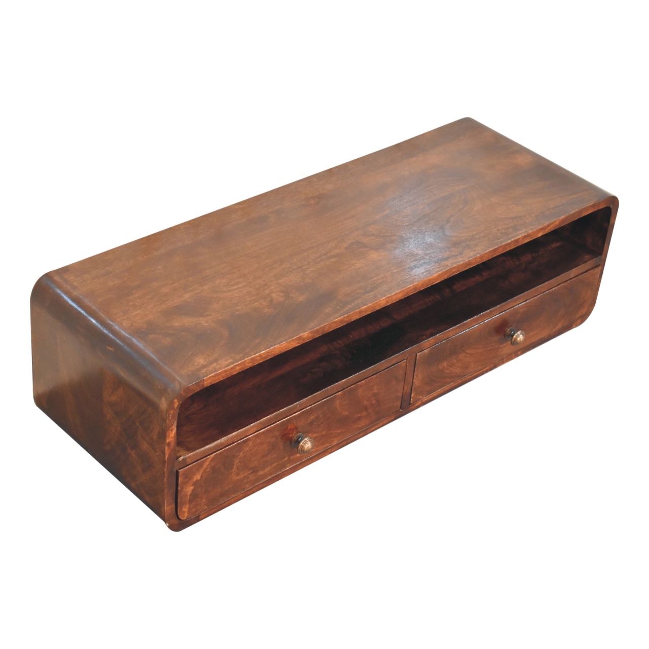 Solid Wood Floating California Console Table