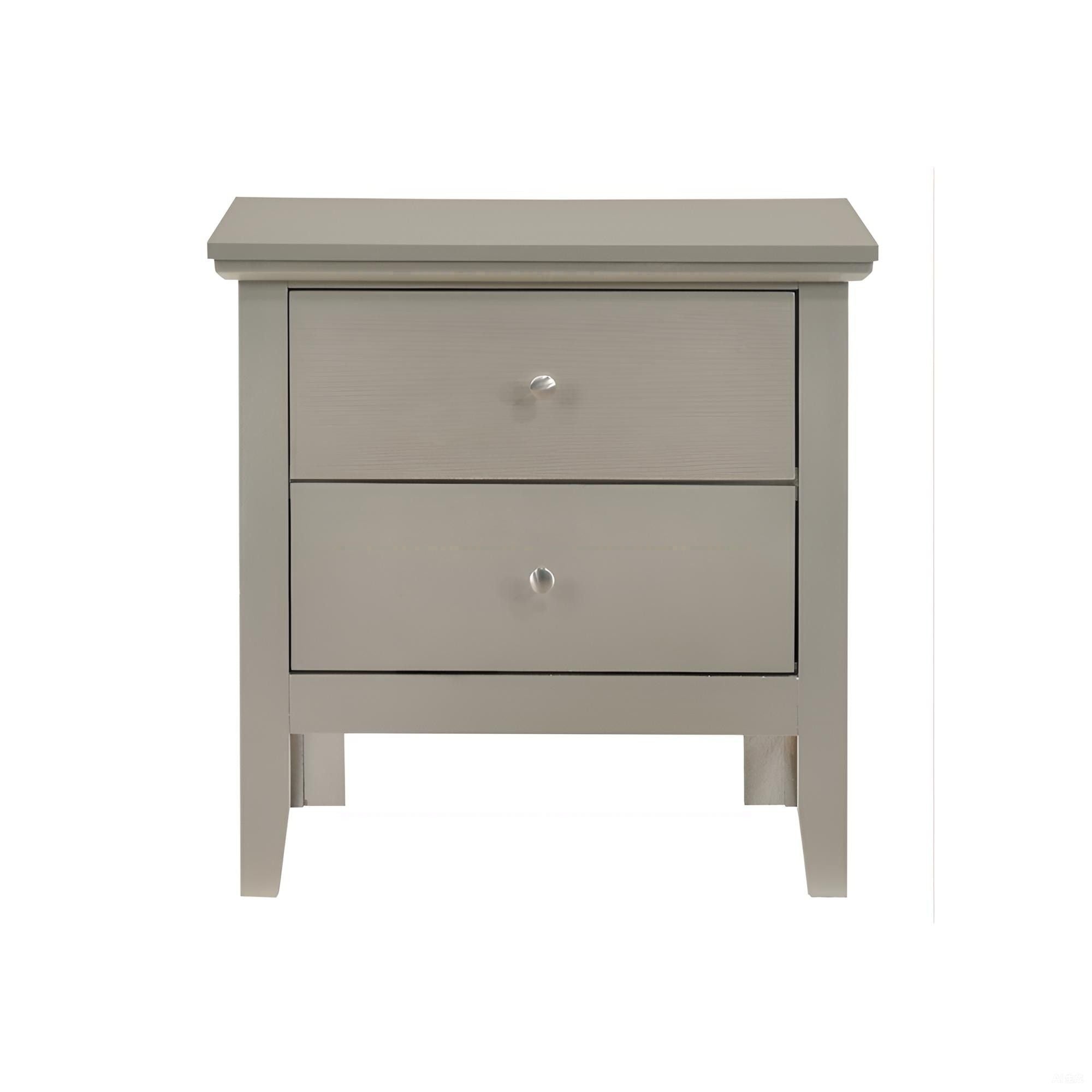 English Dovetailed Drawers Nightstand