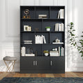 70.87" Tall Bookshelf with 10 Cubes and 3 Doors