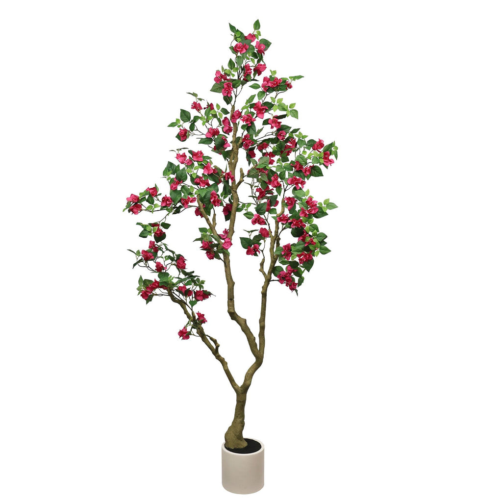 7Ft Artificial Bougainvillea Tree with Realistic Rose