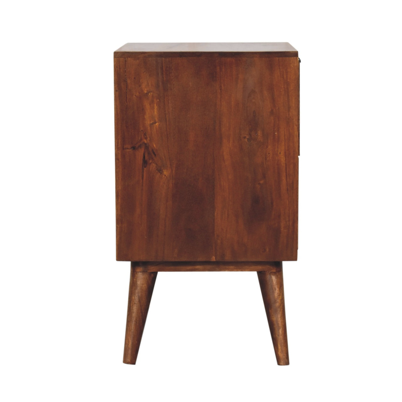 Solid Wood Quad Nightstand, 2-Drawers