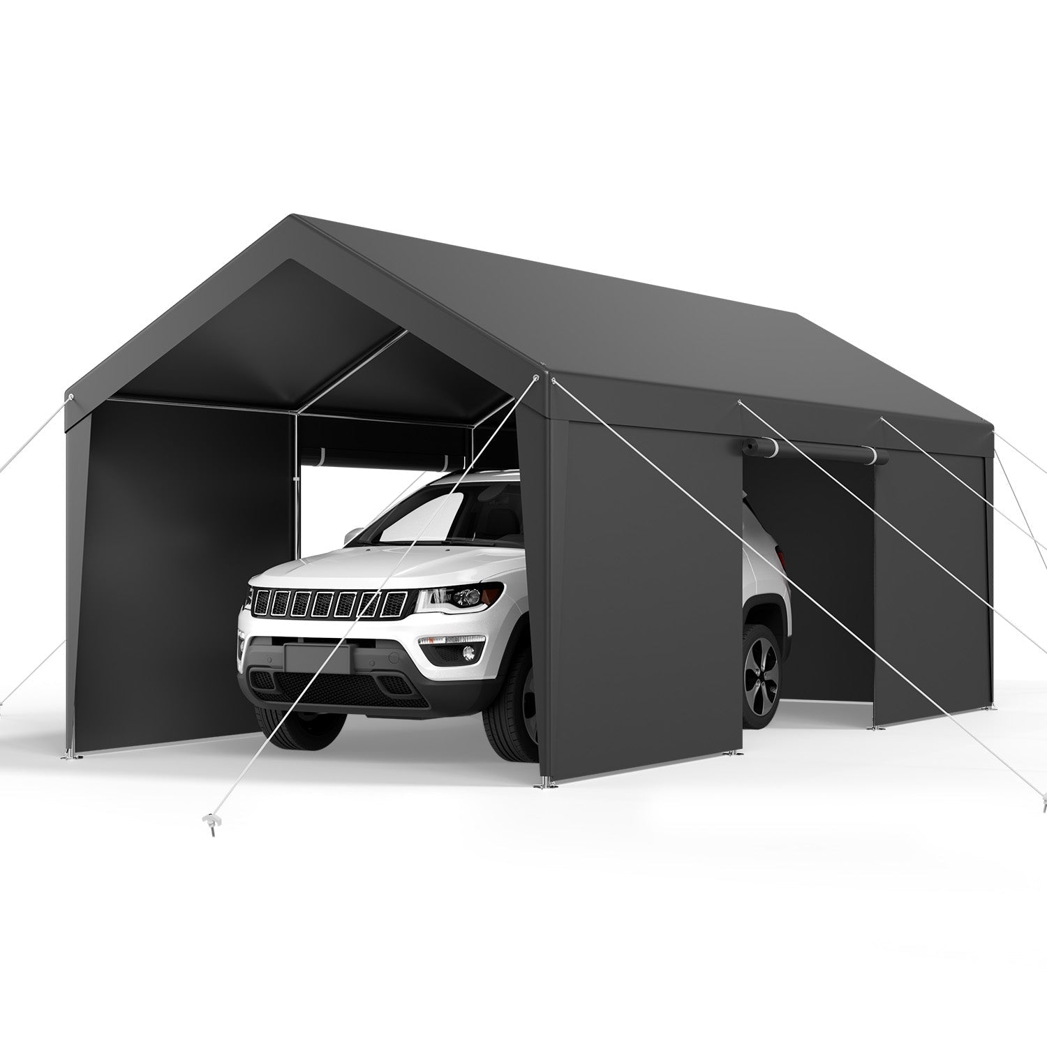 Carport Car Canopy 12x20FT Heavy Duty Outdoor Car Shelter with Sidewalls