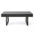 Abitha Coffee Table With Industrial Powder Coated Metal Legs