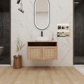 30" Bathroom Vanity with Ceramic Art Sink
