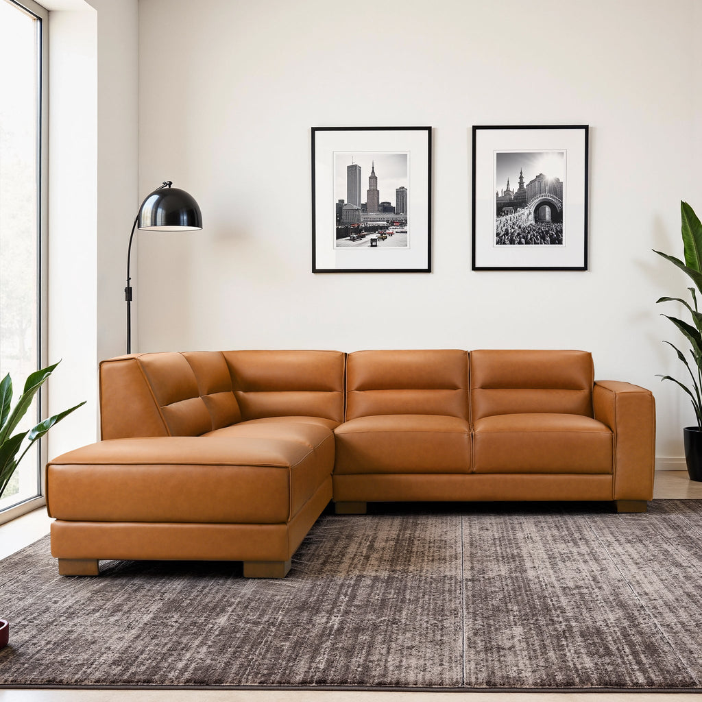 Muncie L-Shaped Sofa with Plush Cushions