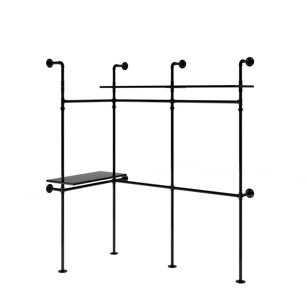 Industrial Pipe Clothing Rack