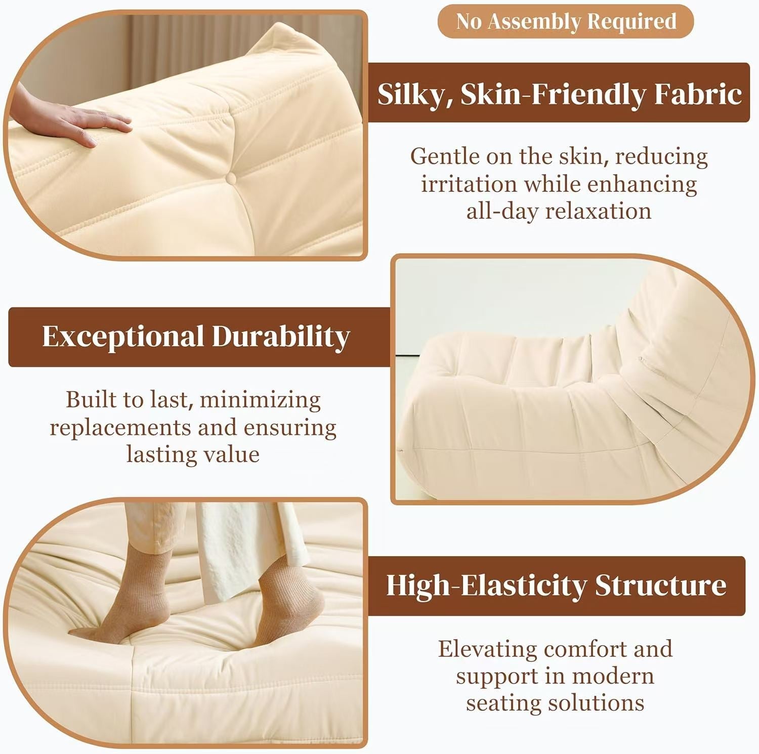 Luxury Accent Chair Button-Tufted Detail