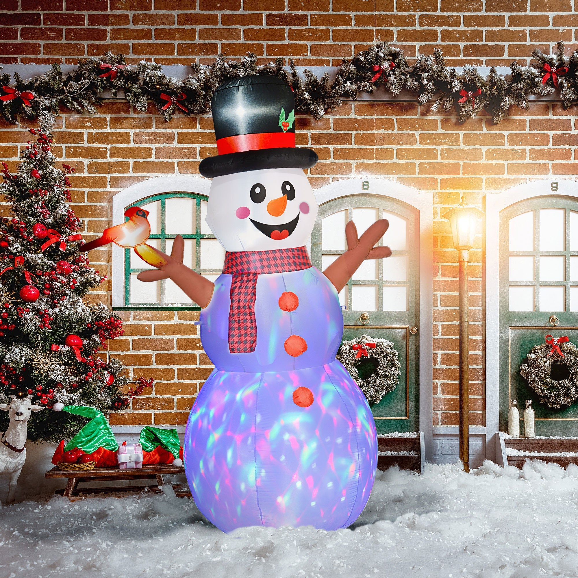 Outsunny 7.9' Christmas Inflatables Snowman