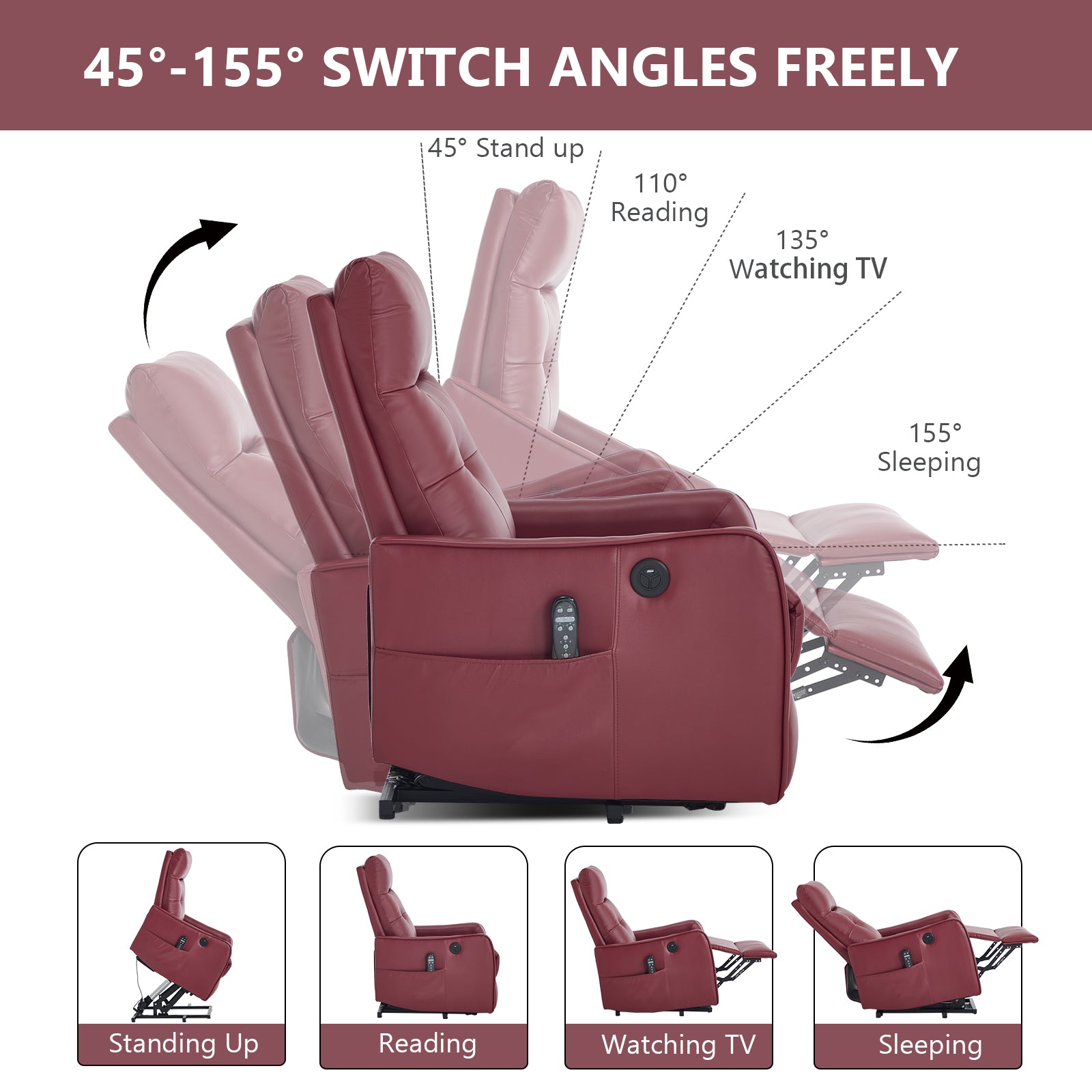 Comfortmax Single Motor Lift Recliner Chair