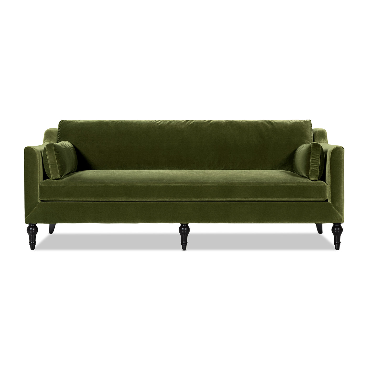 Josephine 84.5" Upholstered Modern Sofa, Olive