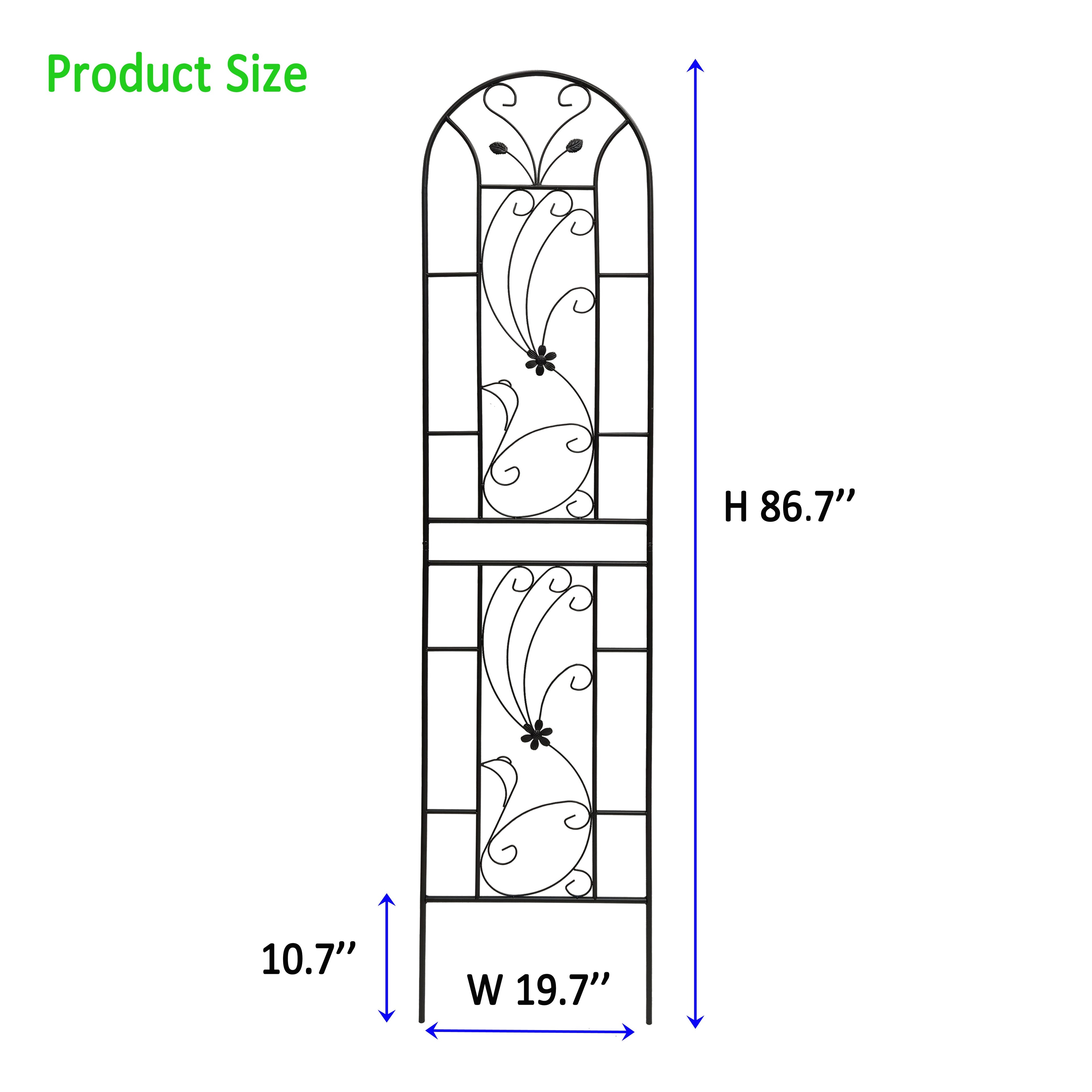 2 Pack Metal Garden Trellis