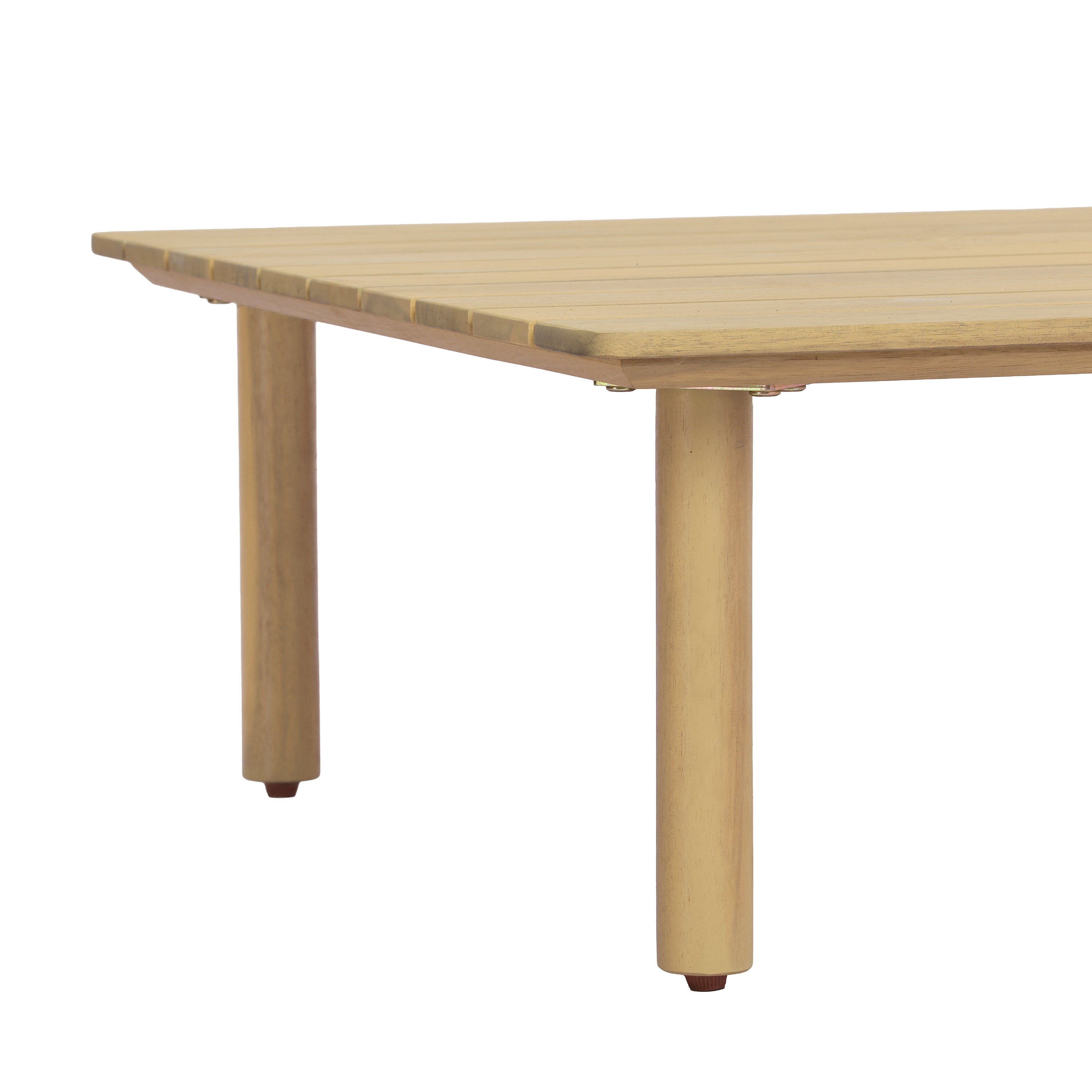 Acacia Wood Outdoor Square Coffee Table