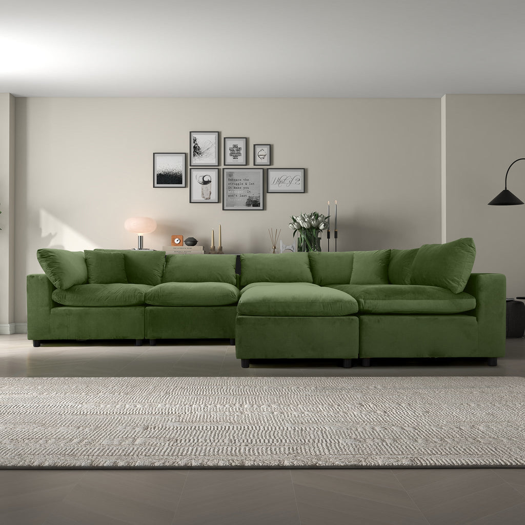 Hayward Olive Sectional Sofa