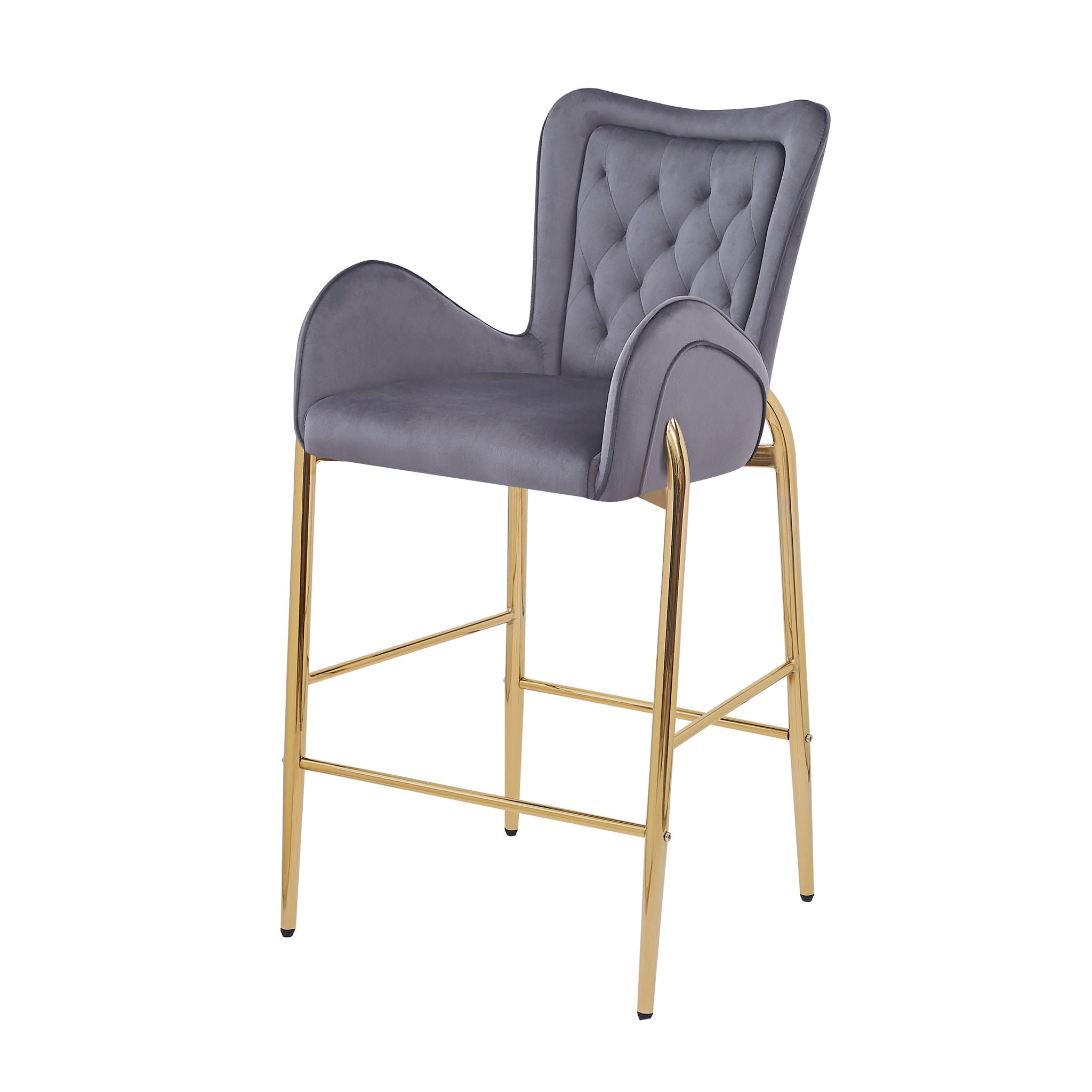 Fabric Counter Height Bar Stools (Set of 2)
