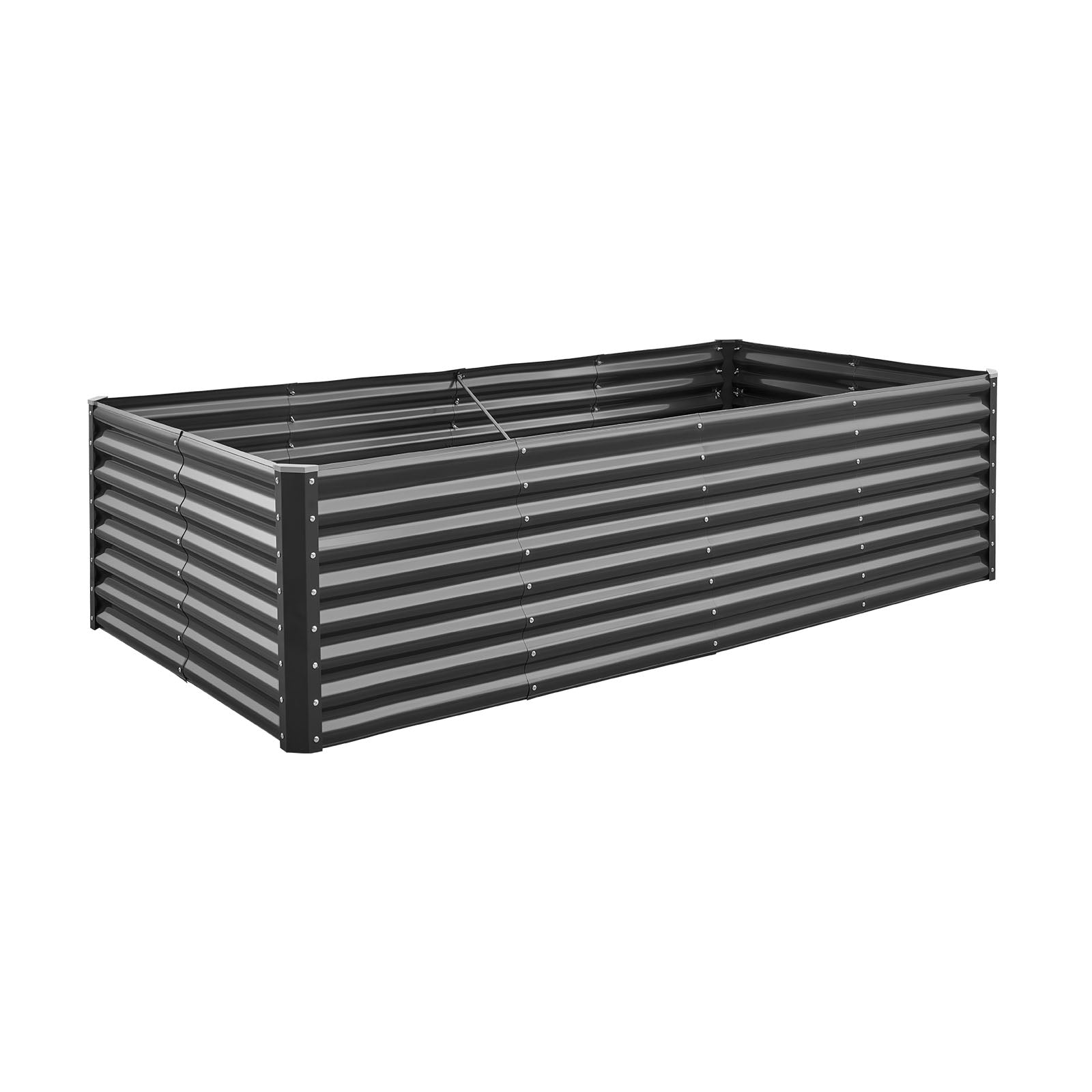 Metal Raised Garden Bed - 8 x 4 x 2 ft Outdoor Planter