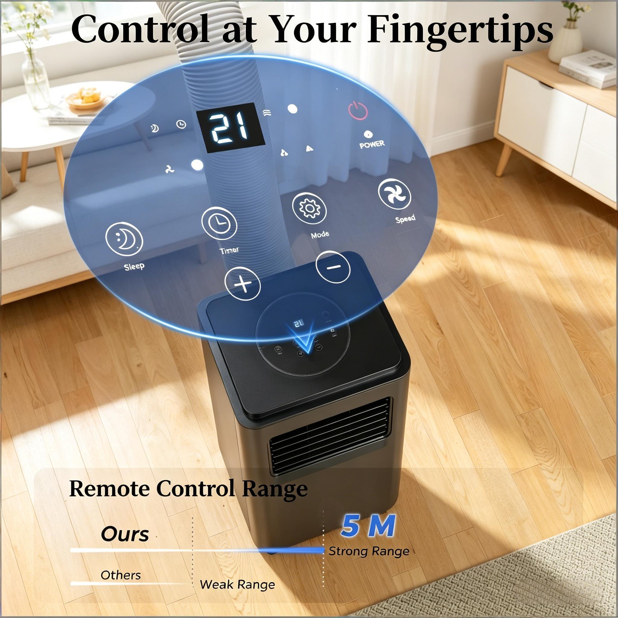 Air Conditioner with Five Modes, Portable Air Conditioner