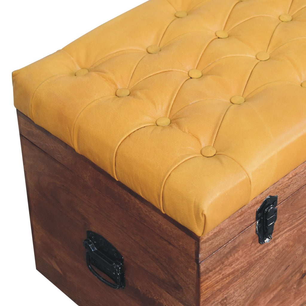 Solid Wood Buffalo Hide Honey