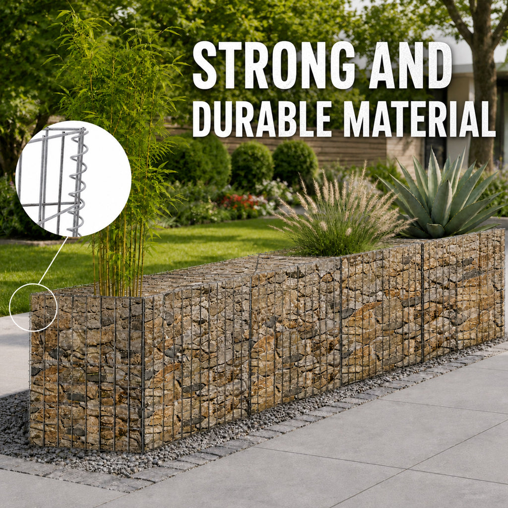 Galvanized Steel Tall Gabion Basket with Multiple Compartments