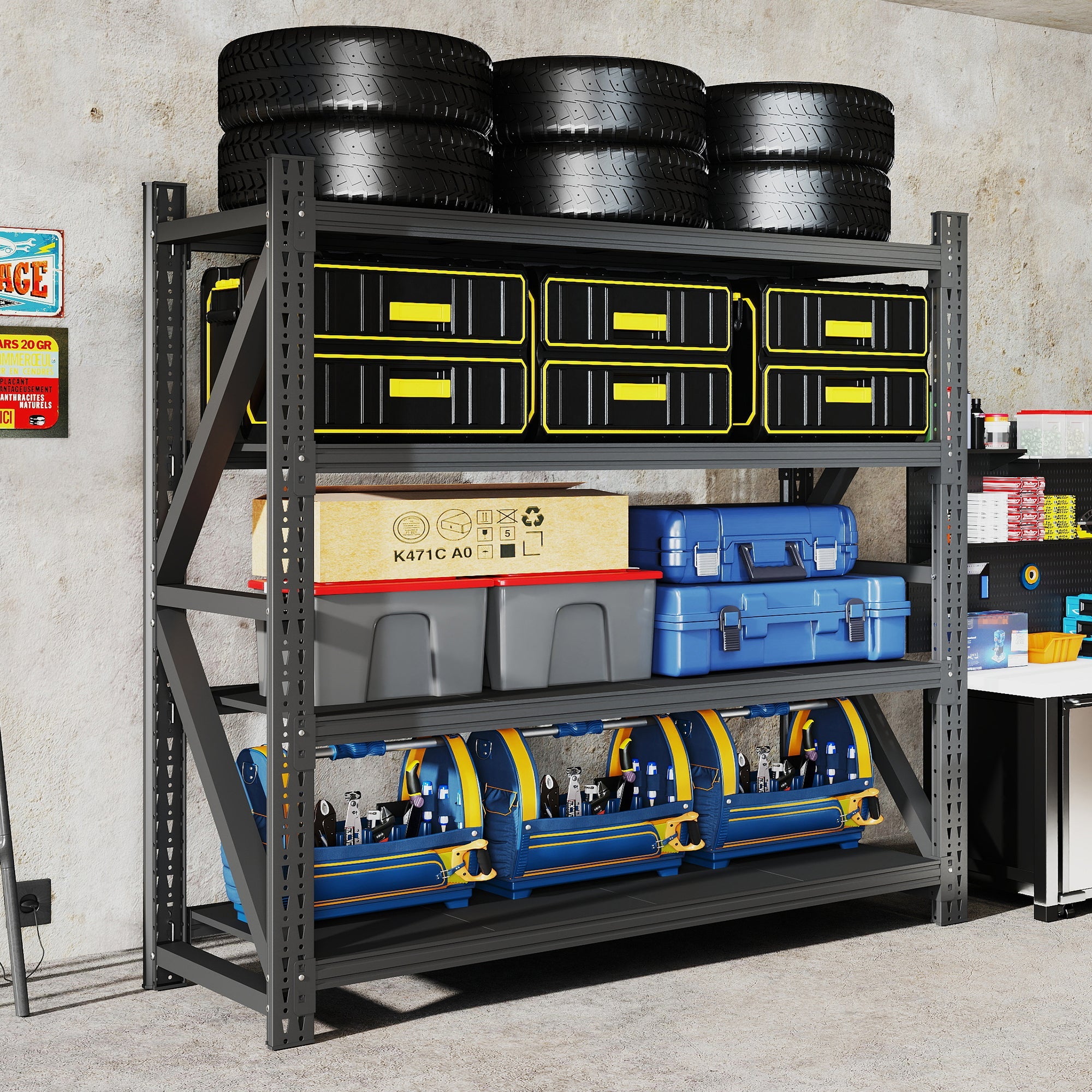 Heavy Duty Garage Shelving 6000LBS