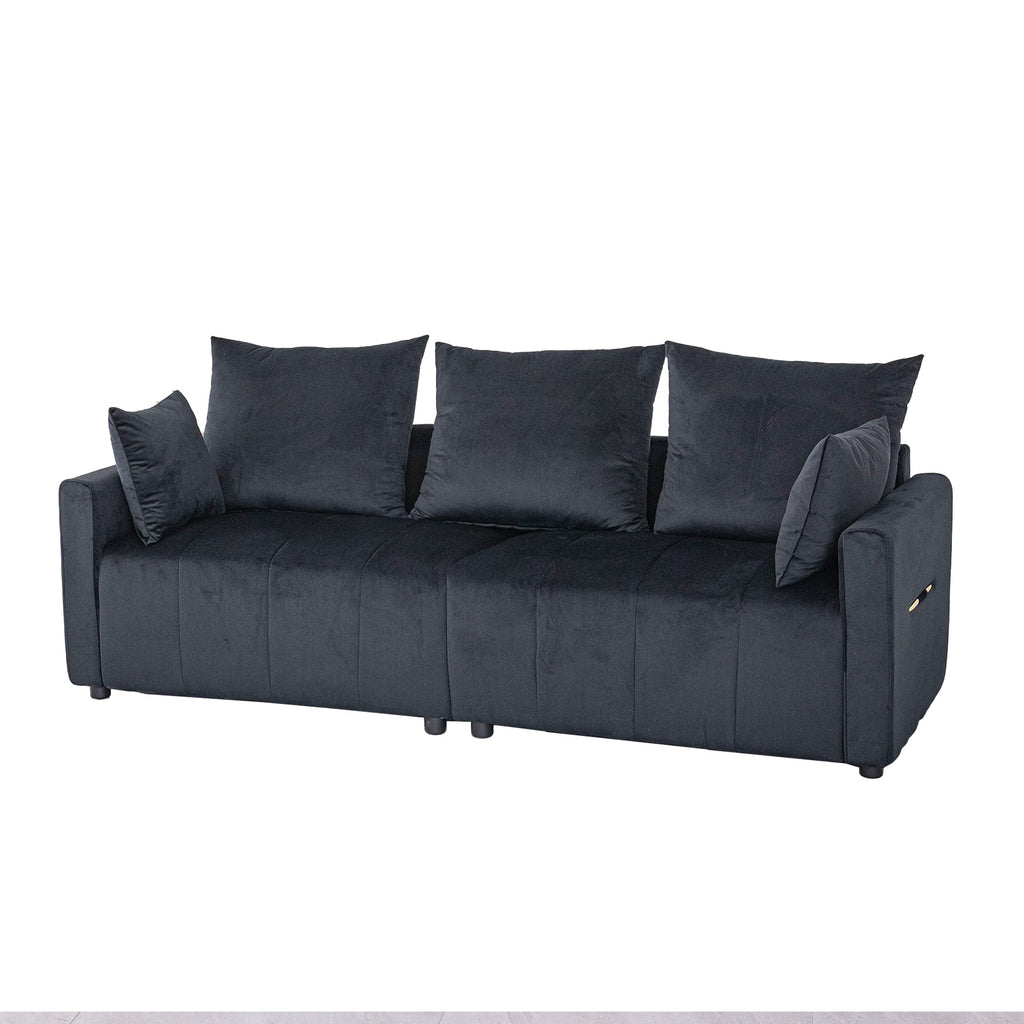 Velvet Modern 2-Seater Sofa