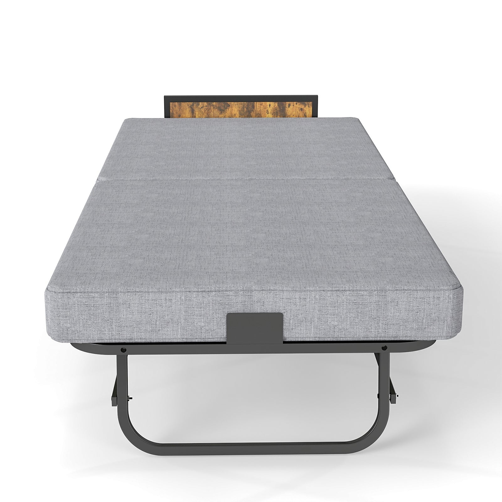 78"×31" Folding Bed with Headboard & USB Charging Station