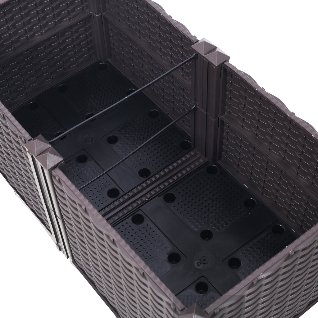 Deep Raised Garden Bed Plastic Planter Boxes